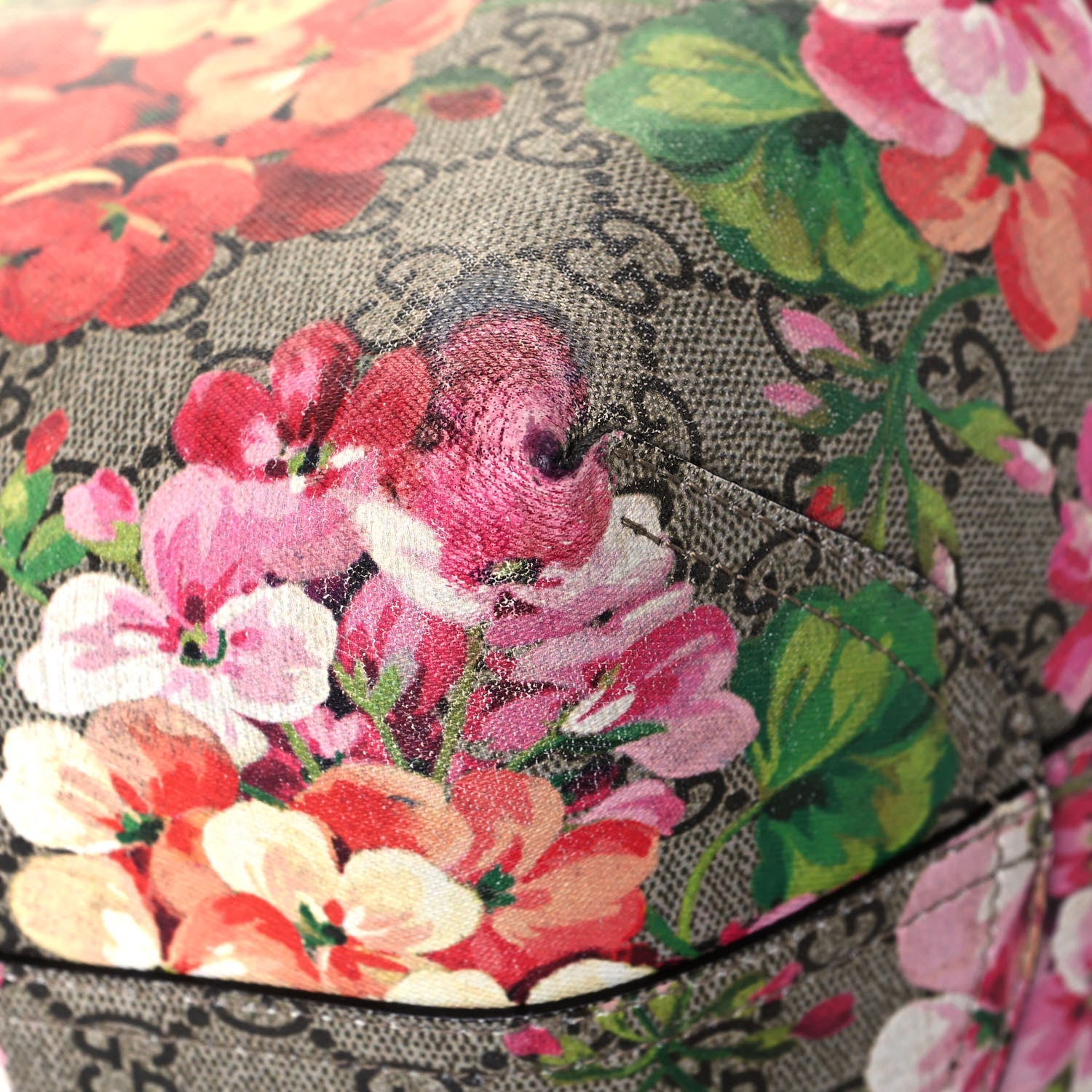 Gucci GG Supreme Monogram Blooms Large Reversible Tote Beige Multicolor Dry Rose 14 of 28