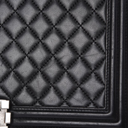 Chanel Lambskin Quilted Large Boy Flap Black 22 of 22
