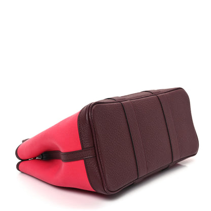 Hermes Toile Negonda Garden Party 30 TPM Framboise Rouge Sellier 4 of 11