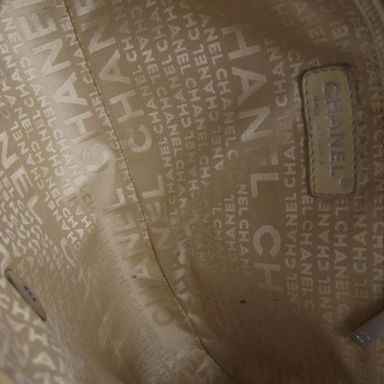 Chanel Patent Quilted Flap Chain Bag Beige 7 of 11