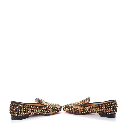 Christian Louboutin Leopard Print Pony Hair Rolling Spikes Luxor Loafers Flats 40 5 of 12