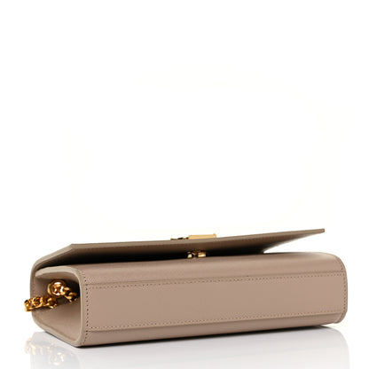 Saint Laurent Grain De Poudre Small Monogram Kate Satchel Nude Powder 3 of 7