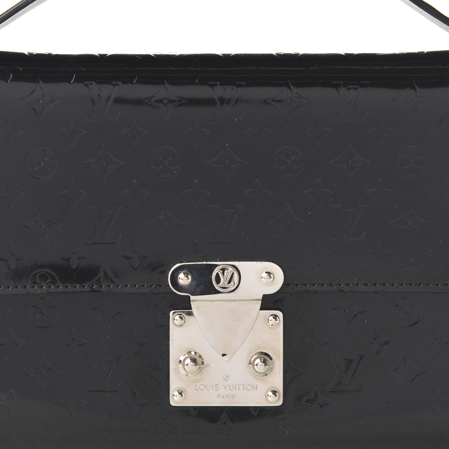 Louis Vuitton Monogram Glace Anouchka Pochette MM Black 8 of 9
