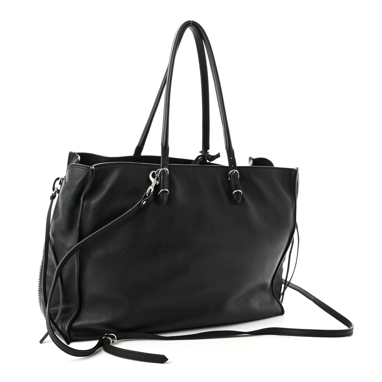 Veau Papier B4 Zip Around Tote Black