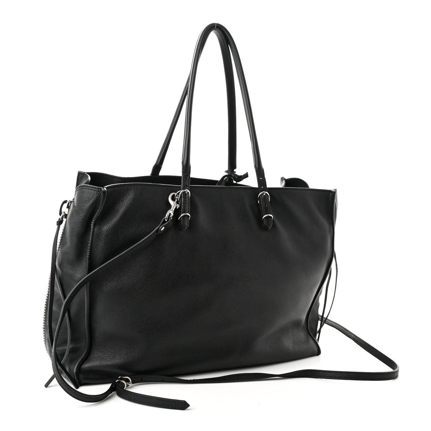 Balenciaga Veau Papier B4 Zip Around Tote Black 3 of 10