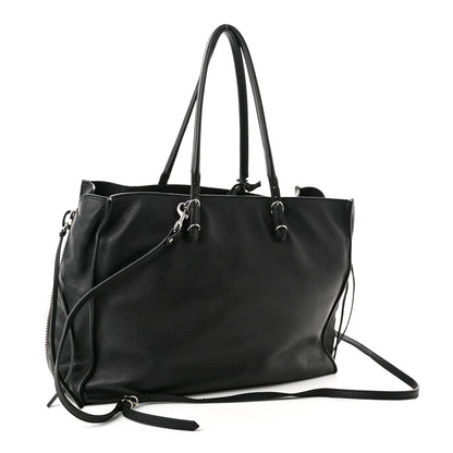 Balenciaga Veau Papier B4 Zip Around Tote Black 3 of 10