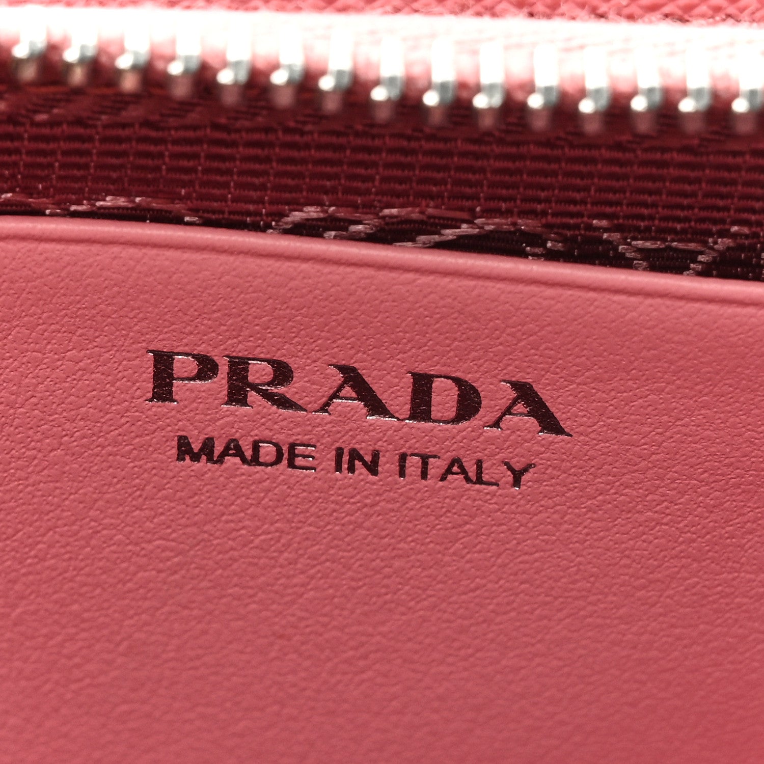 Prada Saffiano Mini Triangle Crossbody Pouch Petalo 7 of 9