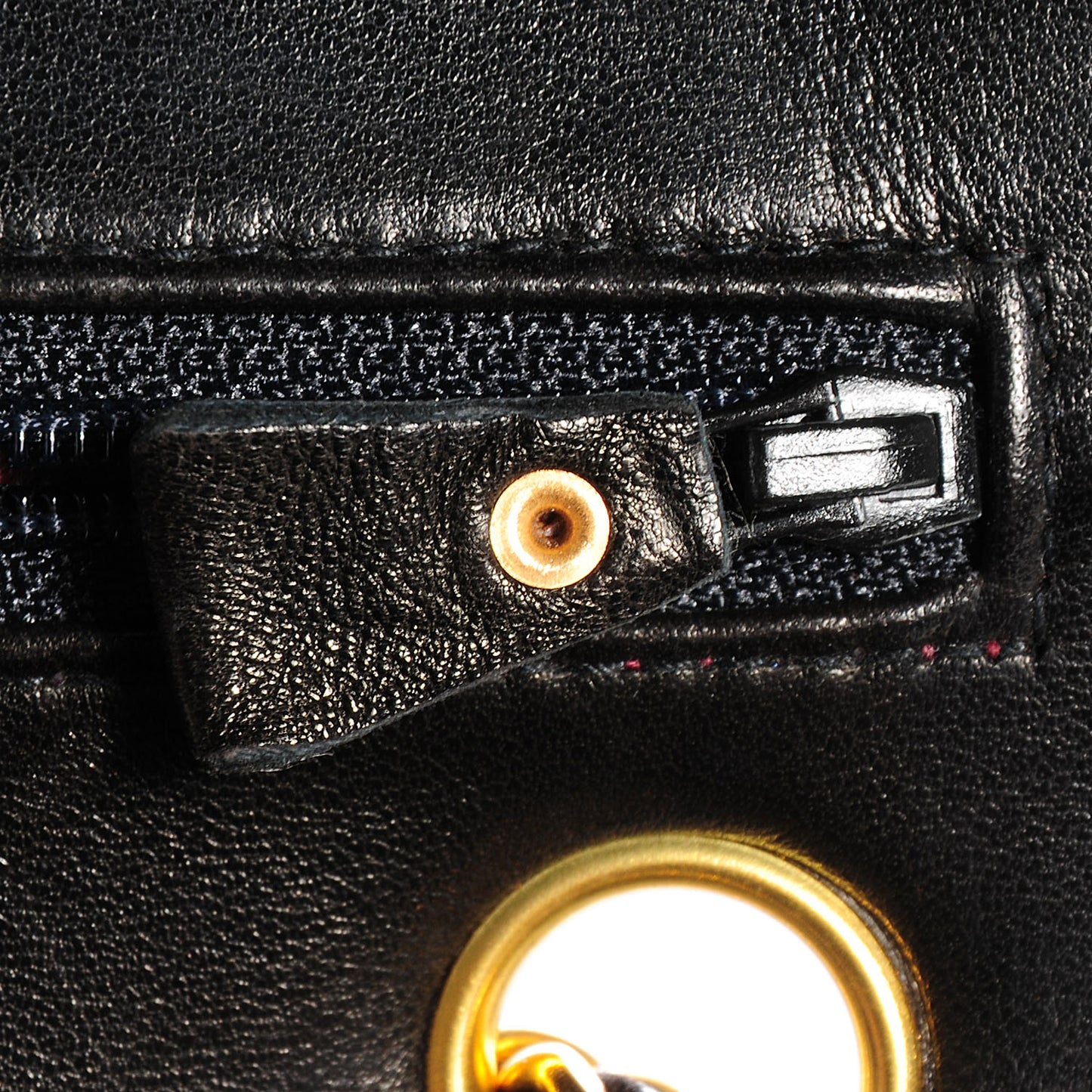 Lambskin Medium Double Flap Black