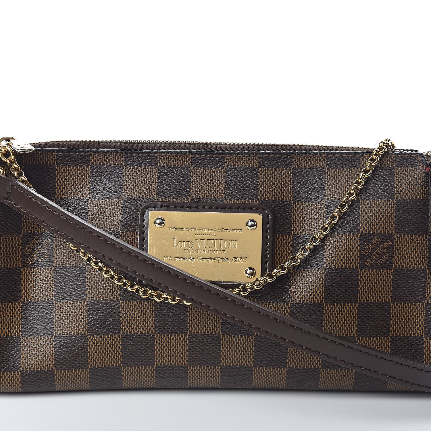 Louis Vuitton Damier Ebene Eva Clutch 9 of 11