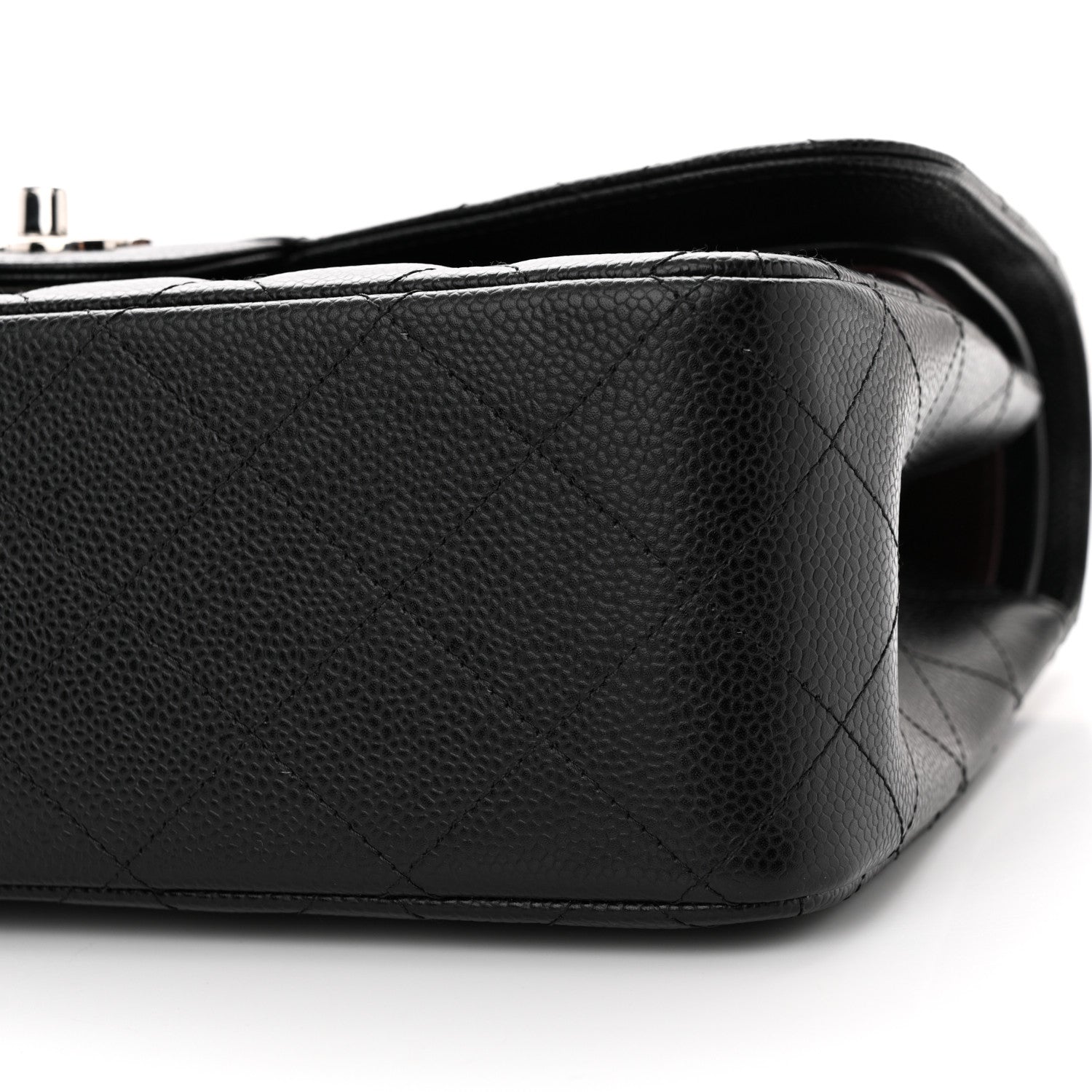 Chanel Caviar Quilted Jumbo Double Flap Black 10 of 12