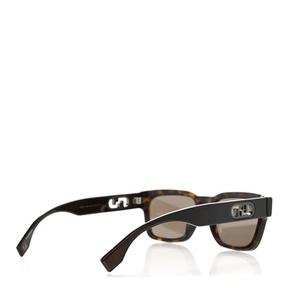 Fendi Acetate O'Lock Square Sunglasses FE401071 Tortoise 4 of 8