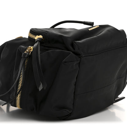 Burberry Nylon Medium Rucksack Runway Backpack Black Gold 9 of 13