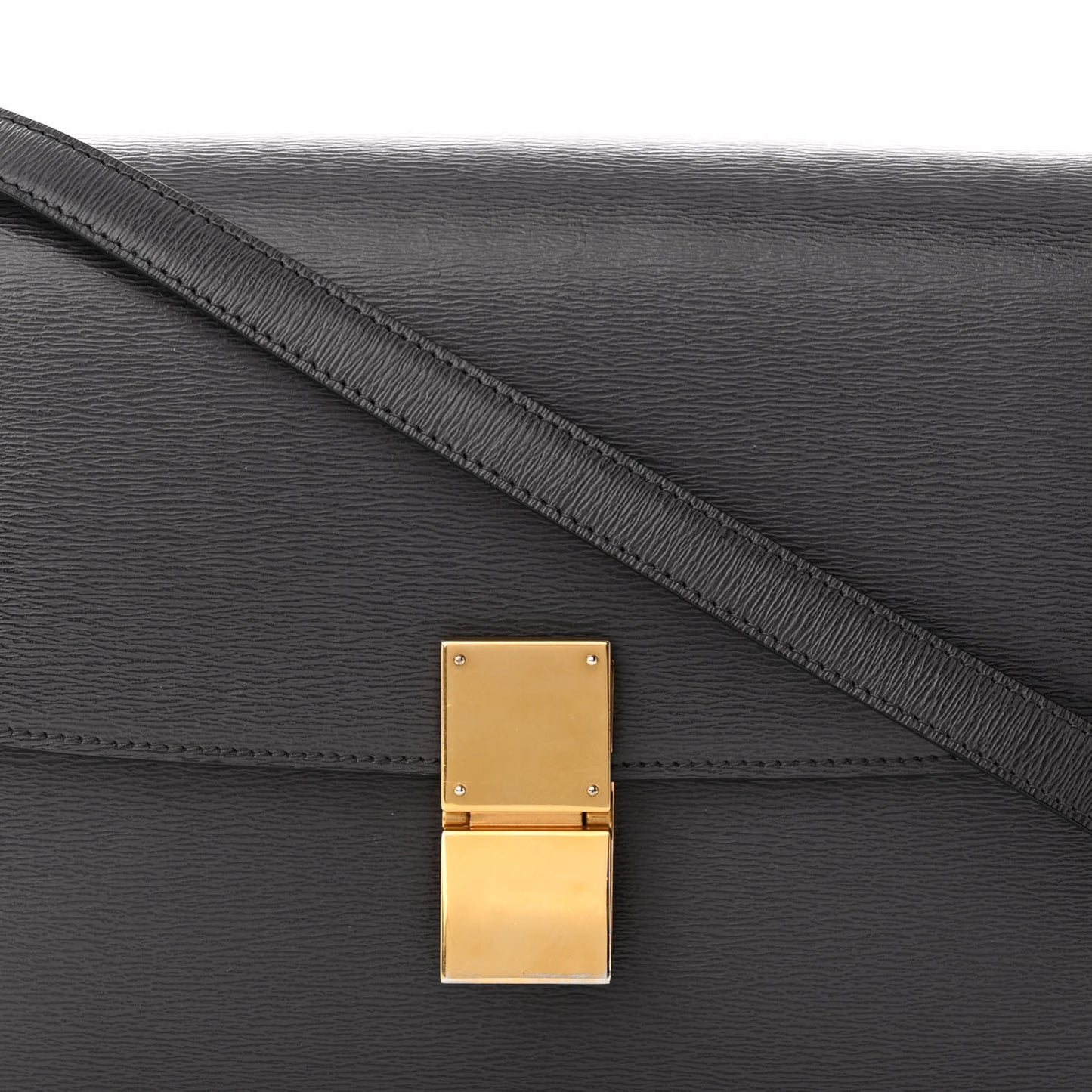 Liege Calfskin Medium Classic Box Flap Bag Liquorice