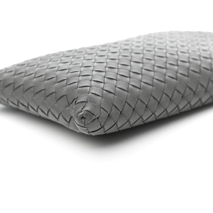 Bottega Veneta Nappa Intrecciato Flat Zip Biletto Pouch Light Grey 7 of 8