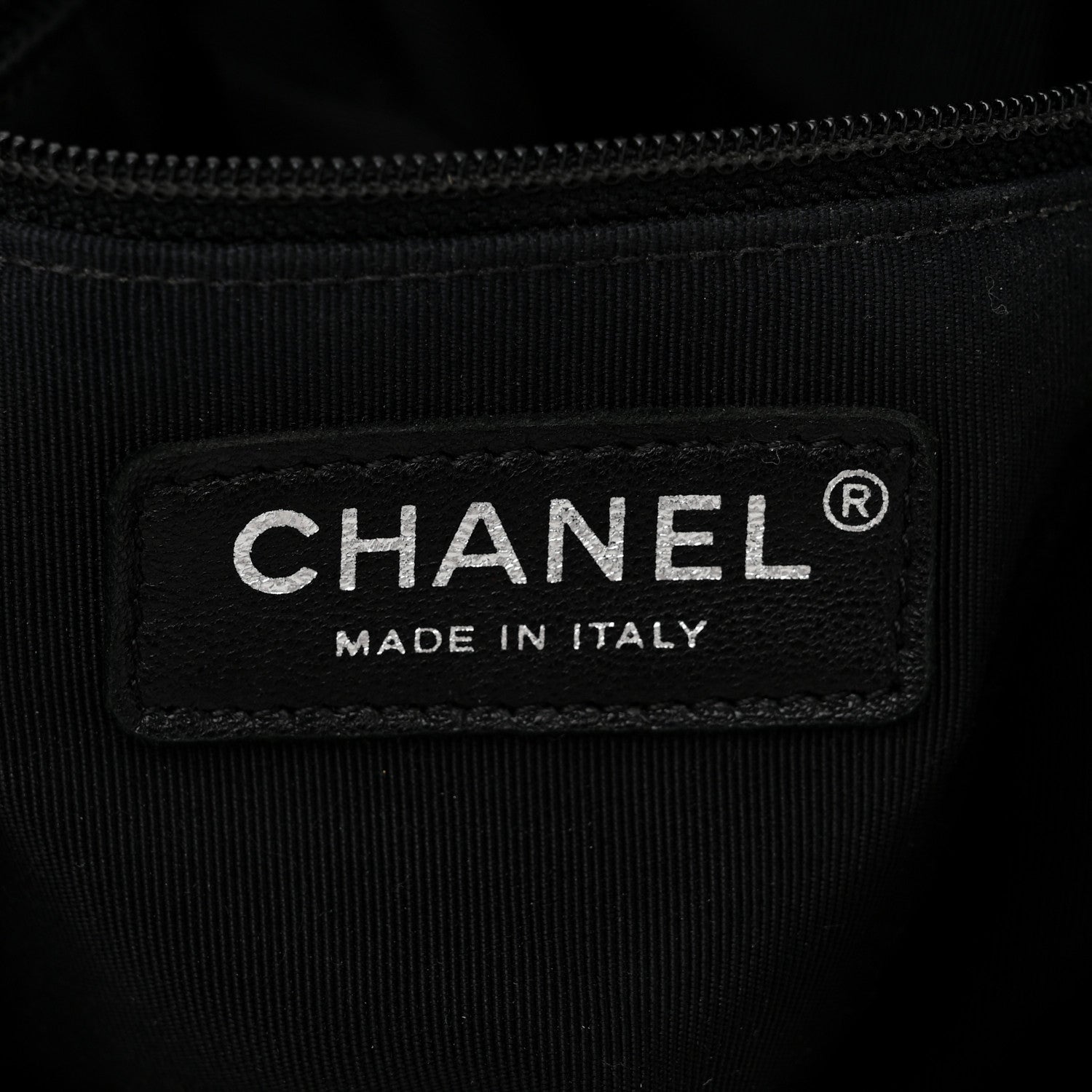 Chanel Calfskin Chevron Large Urban Spirit Drawstring Bag Black 6 of 10