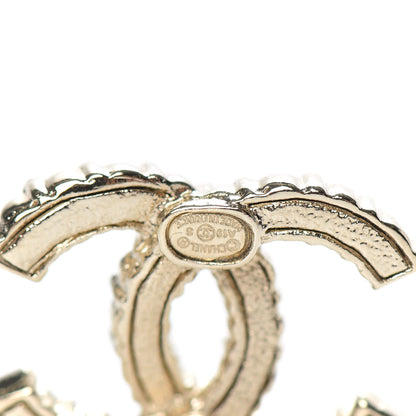 Chanel Crystal Over The Rainbow CC Earrings Gold Multicolor 3 of 5