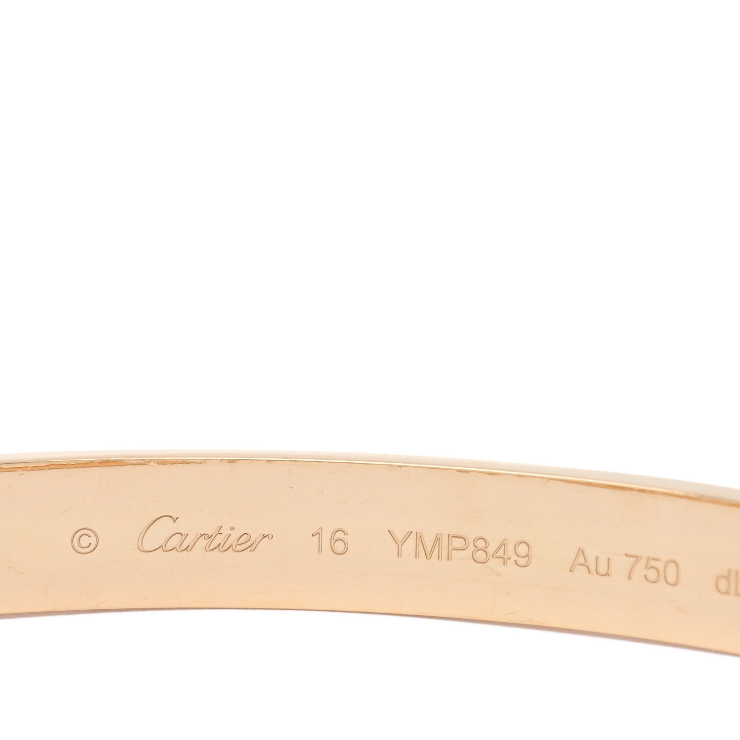 Cartier 18K Yellow Gold Love Bracelet 16 3 of 7