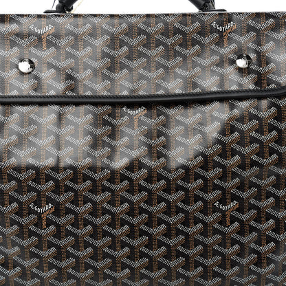 Goyard Goyardine Saint Leger Soft Briefcase Backpack Black 9 of 9