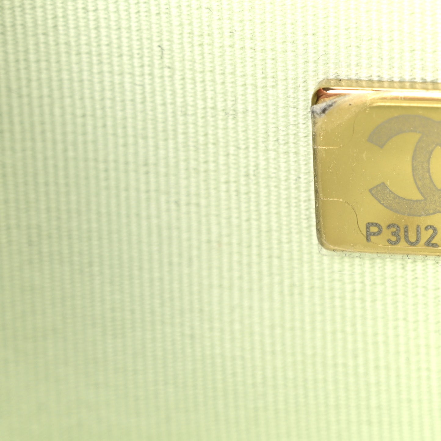 Caviar Chevron Quilted Small Boy Flap Light Green