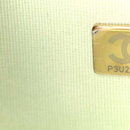 Chanel Caviar Chevron Quilted Small Boy Flap Light Green 7 of 10