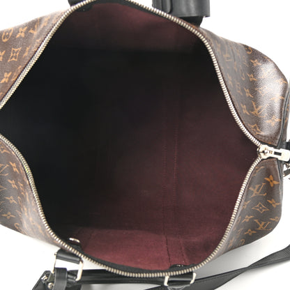 Louis Vuitton Monogram Macassar Keepall Bandouliere 45 5 of 11