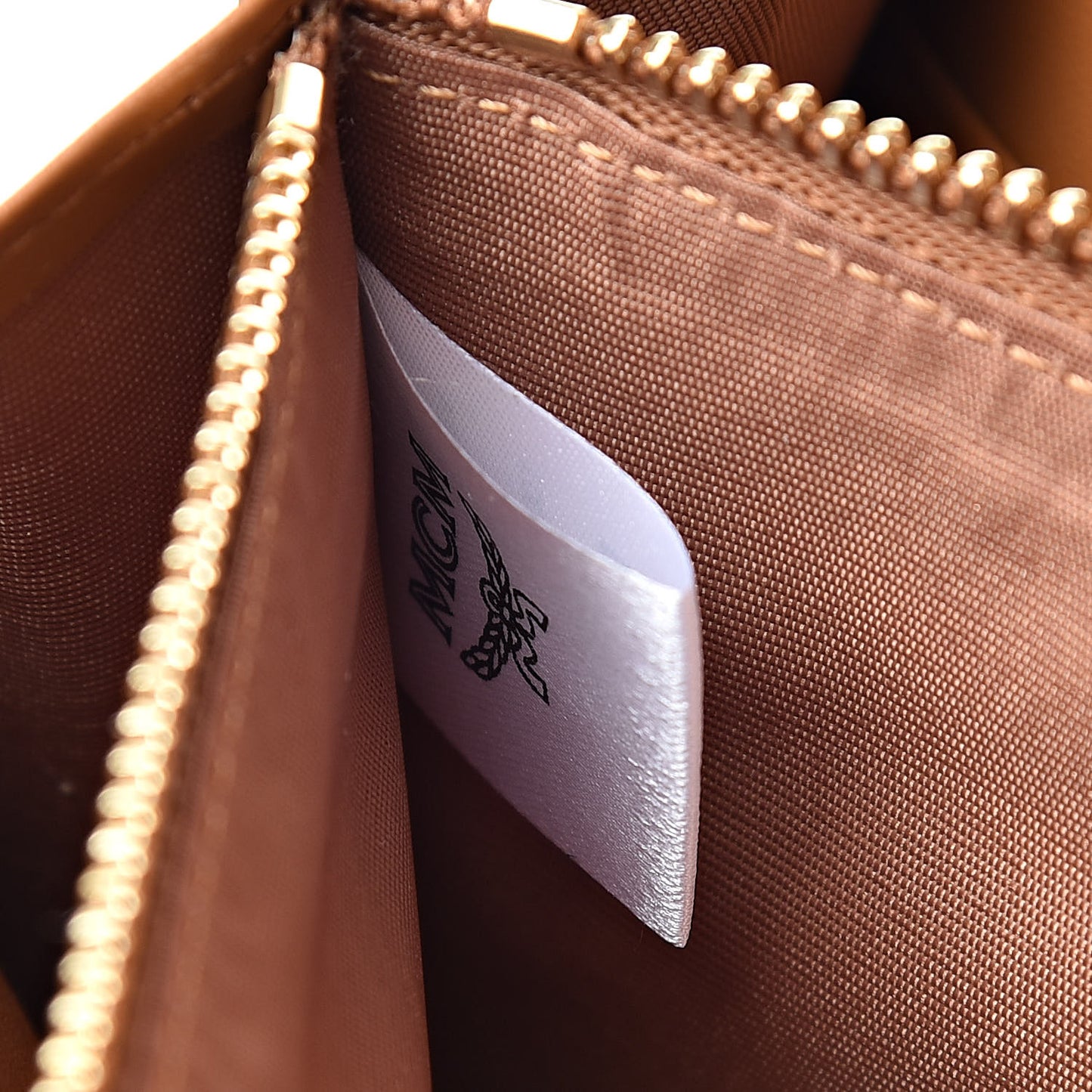 Visetos Large Patricia Wallet On Chain Cognac