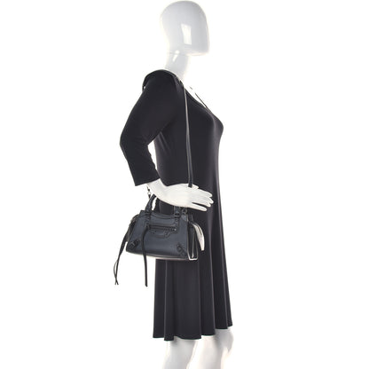 Balenciaga Smooth Calfskin Neo Classic Black Hardware Mini City Black 2 of 10