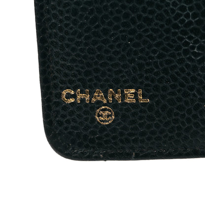 Chanel Caviar CC Small Ring Agenda Planner Dark Green 6 of 12