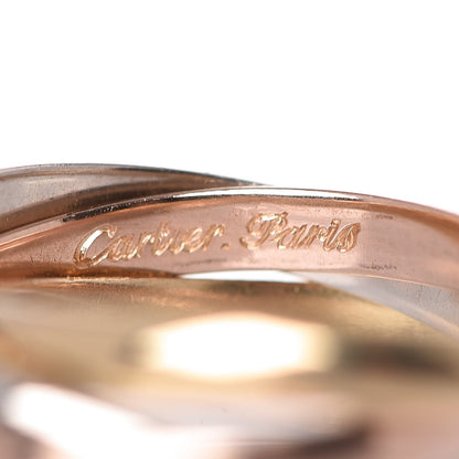 Cartier 18K Pink Yellow White Gold Small Trinity Ring 54 6.75 3 of 4