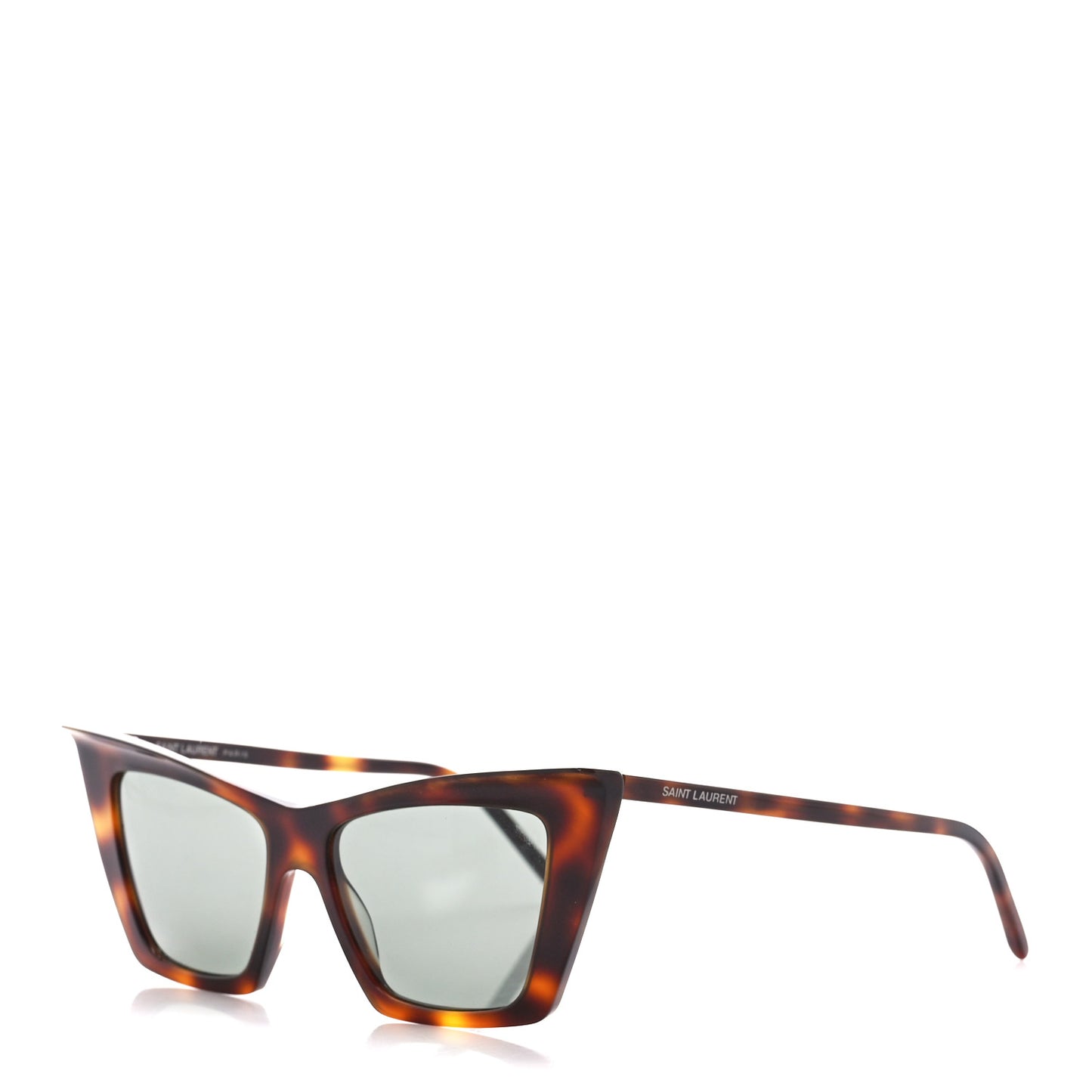 Acetate SL 372 Cat Eye Sunglasses Havana Green