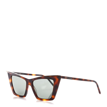 Saint Laurent Acetate SL 372 Cat Eye Sunglasses Havana Green 1 of 8