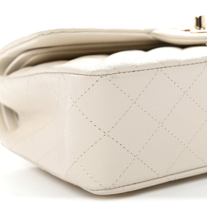 Chanel Caviar Quilted Small Double Flap White 9 of 11
