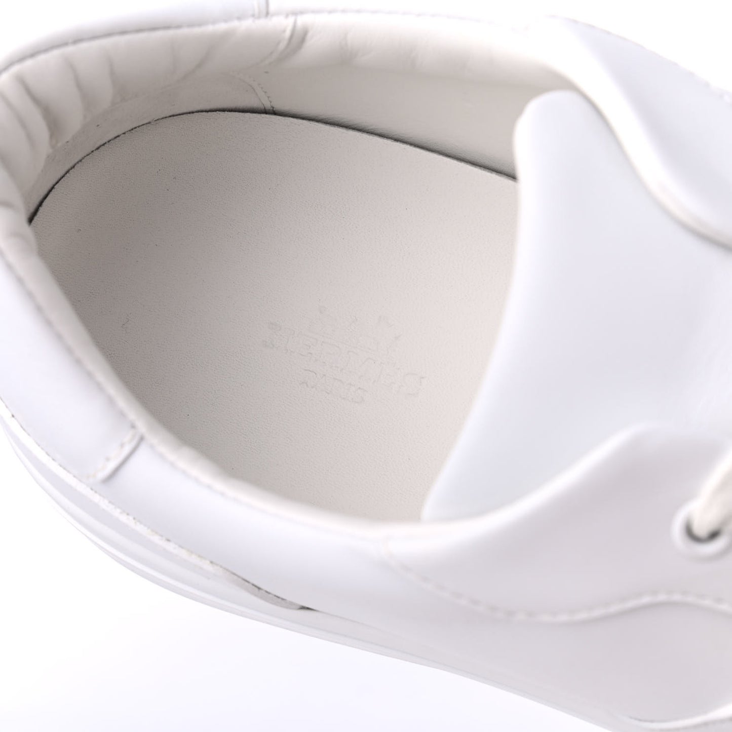 Calfskin Mens Day Sneakers 44 White