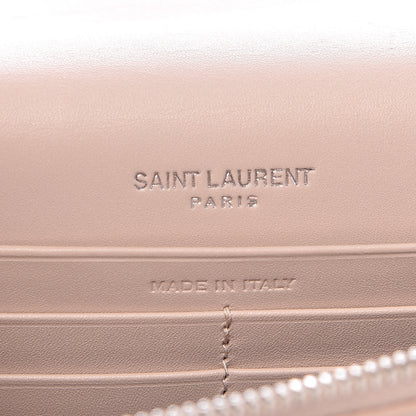 Saint Laurent Smooth Calfskin Classic Monogram Kate Tassel Chain Wallet Marble Pink 6 of 17