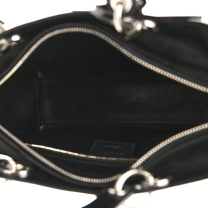 Christian Dior Box Calfskin Lady Dior Pouch Tote Black 5 of 15