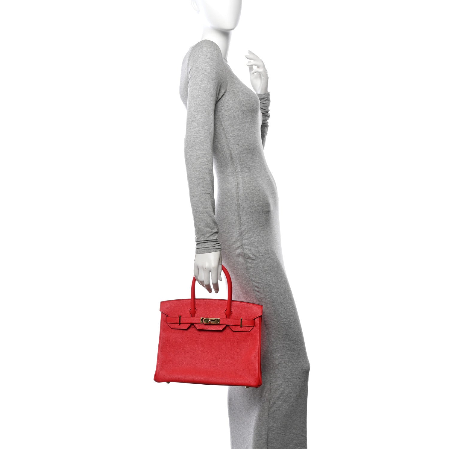 Hermes Epsom Birkin 30 Rouge Tomate 2 of 10