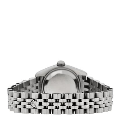 Rolex Stainless Steel 18K White Gold Diamond Mother of Pearl 26mm Oyster Perpetual Datejust Watch 179174 3 of 6