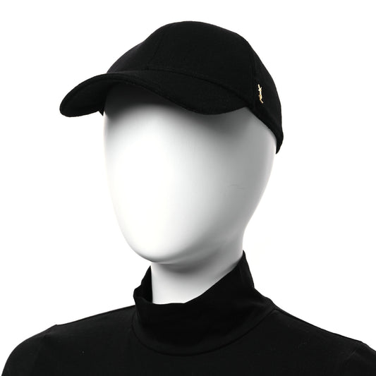 Wool Felt Monogram Baseball Cap 57 Black