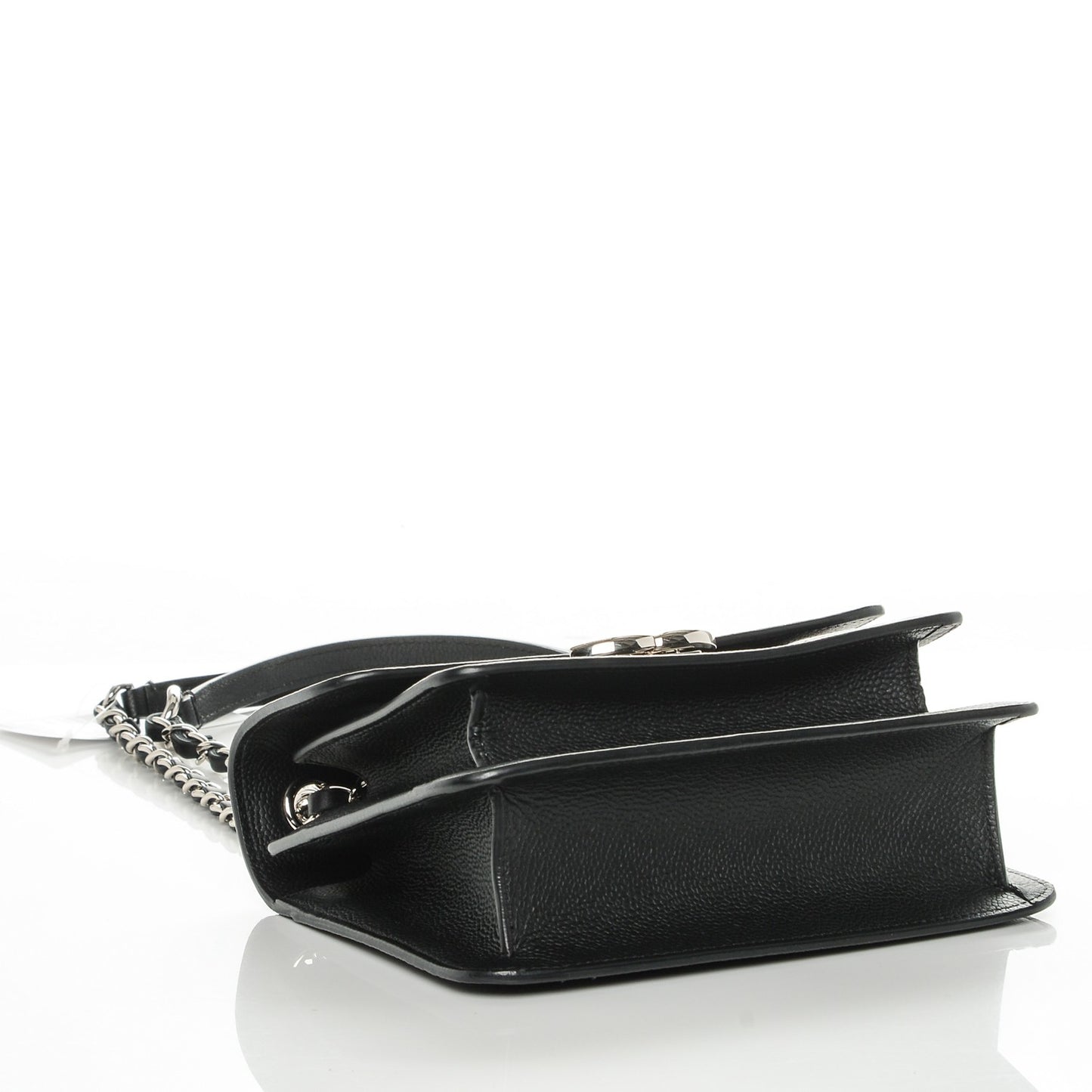 Caviar Quilted CC Box Flap Black