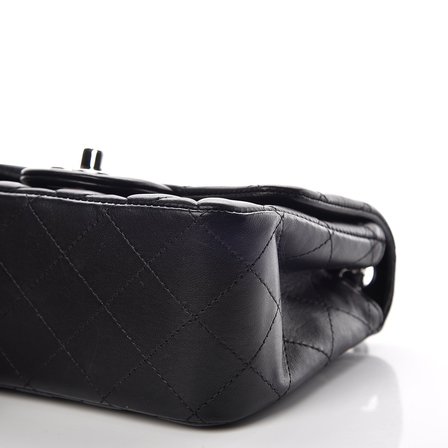 Chanel Lambskin Quilted Mini Square Flap Black 6 of 10