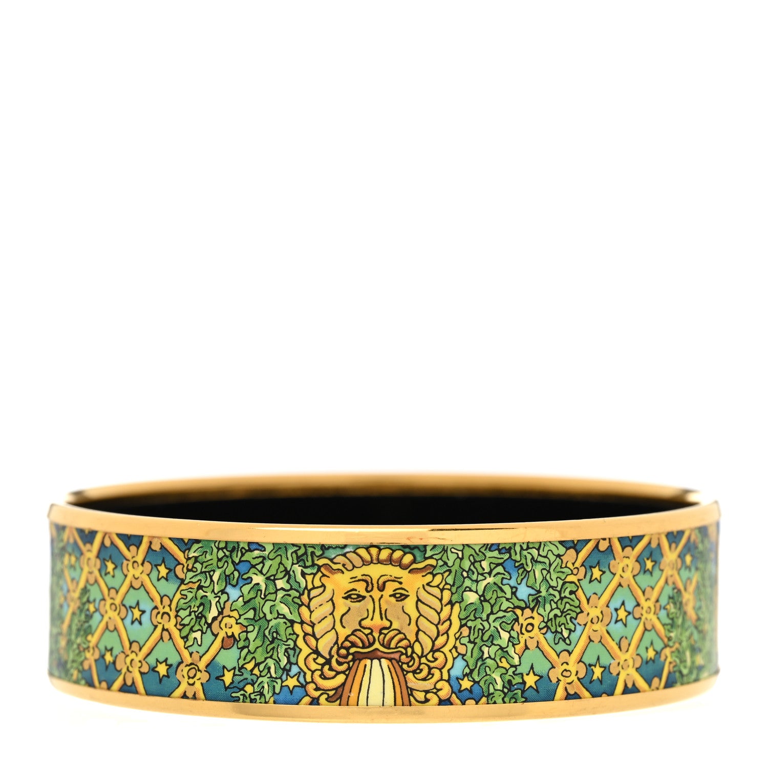 Hermes Enamel Printed Wide Bracelet 70 3 of 5