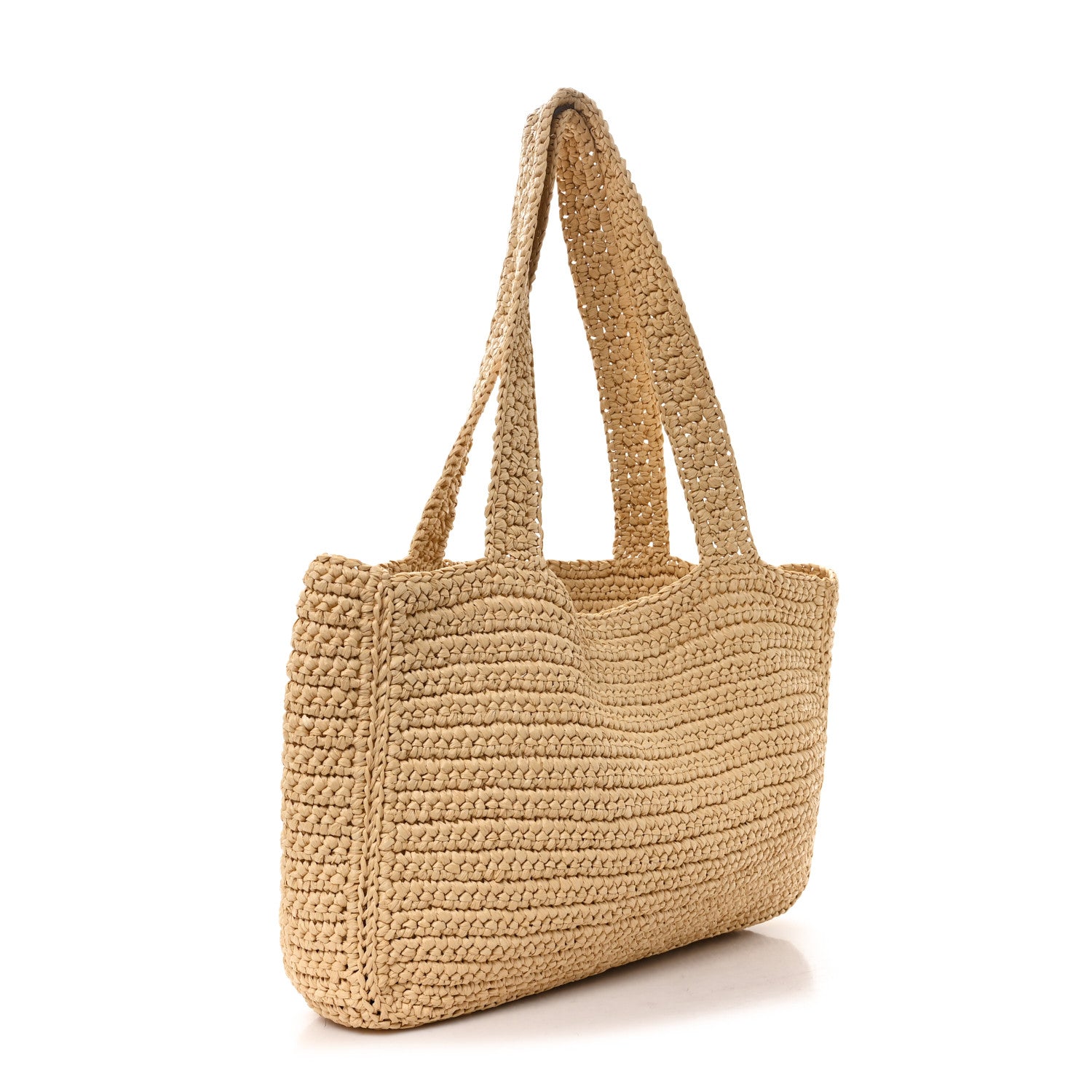 Valentino Garavani Raffia V Shoulder Bag 3 of 10