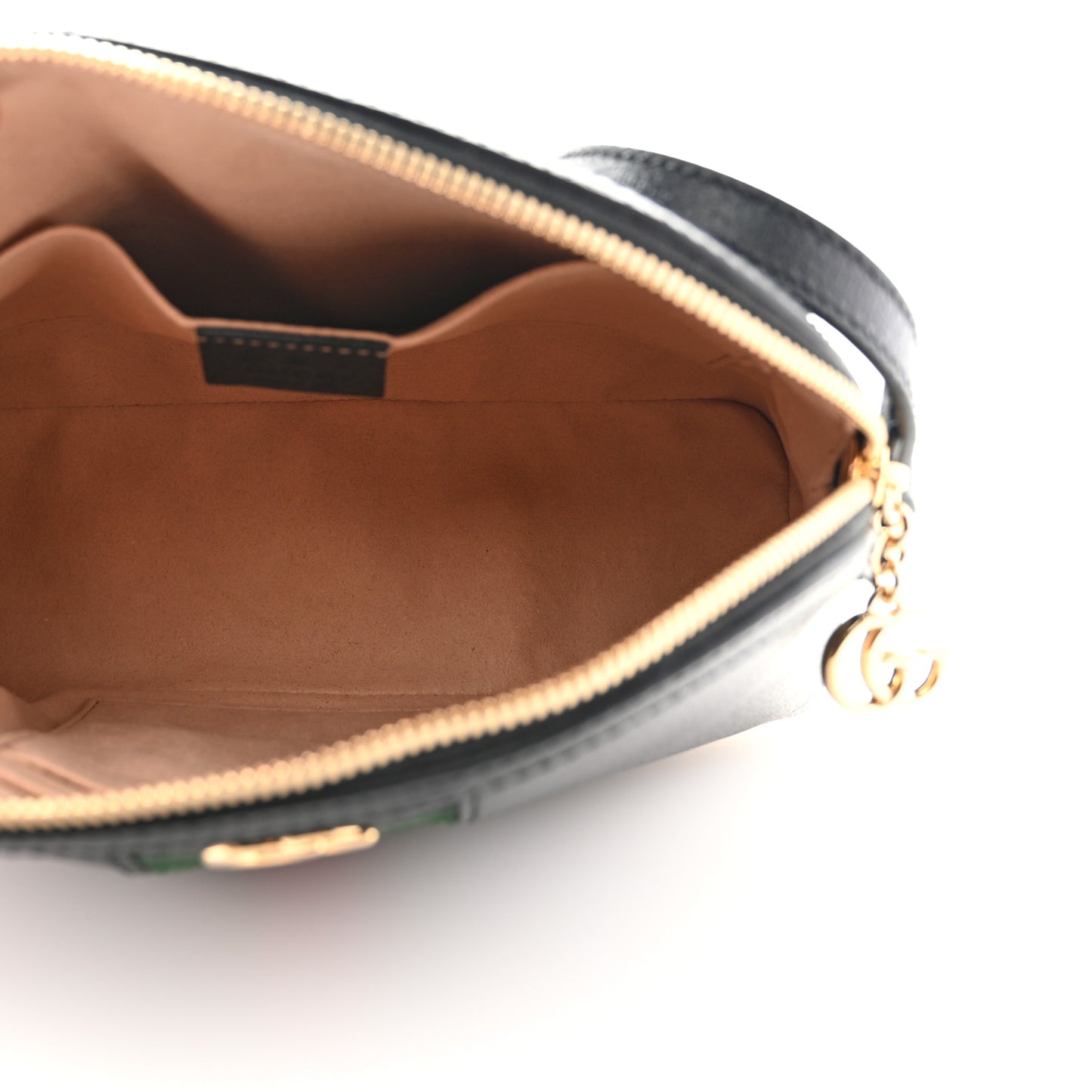 Calfskin GG Web Small Ophidia Dome Shoulder Bag Black