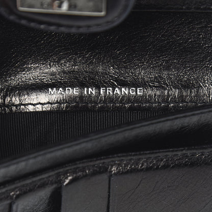 Chanel Glazed Calfskin Quilted Reissue Long Flap Wallet Black 7 of 9