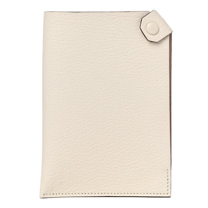 Hermes Chevre Mysore Tarmac PM Passport Holder Nata 1 of 11