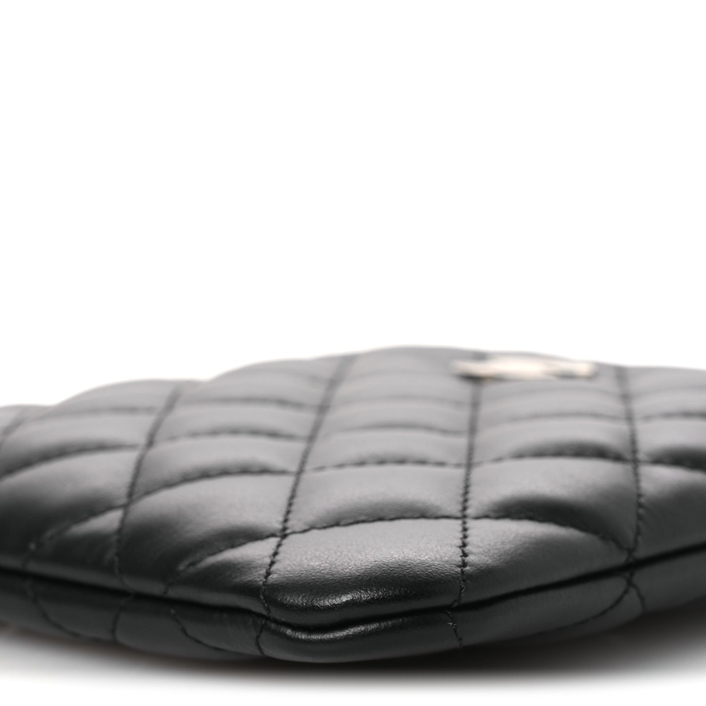 Lambskin Quilted Uniform Crossbody Bag Black