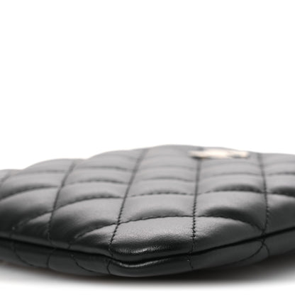 Chanel Lambskin Quilted Uniform Crossbody Bag Black 10 of 13