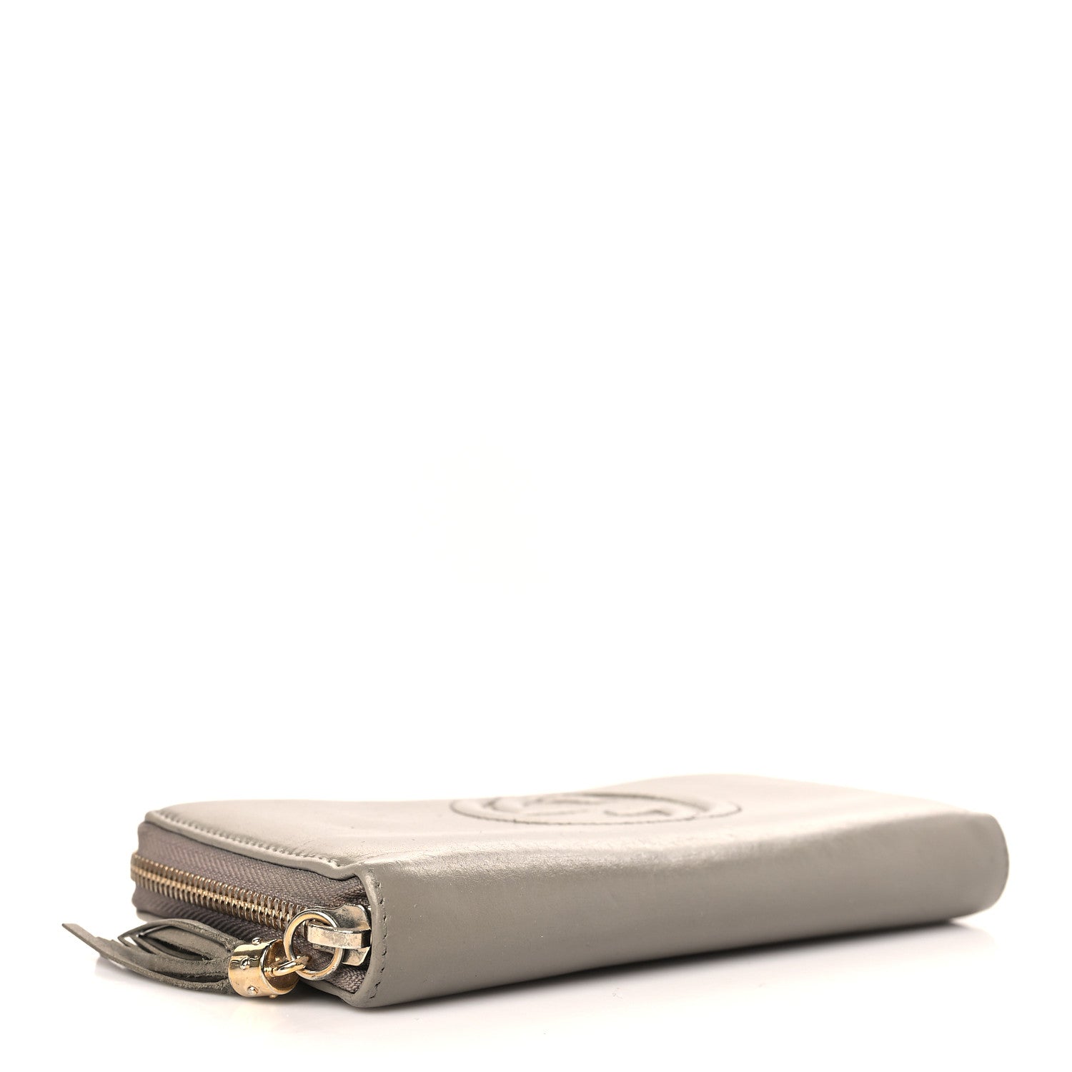 Gucci Calfskin Soho Zip Around Wallet Gray 4 of 6