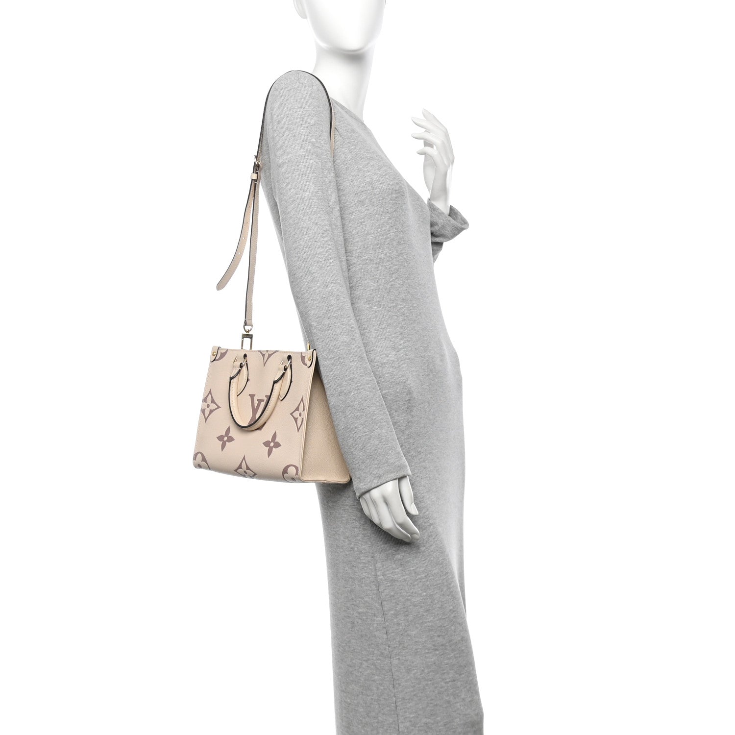Louis Vuitton Empreinte Monogram Giant Onthego PM Creme Bois De Rose 2 of 12