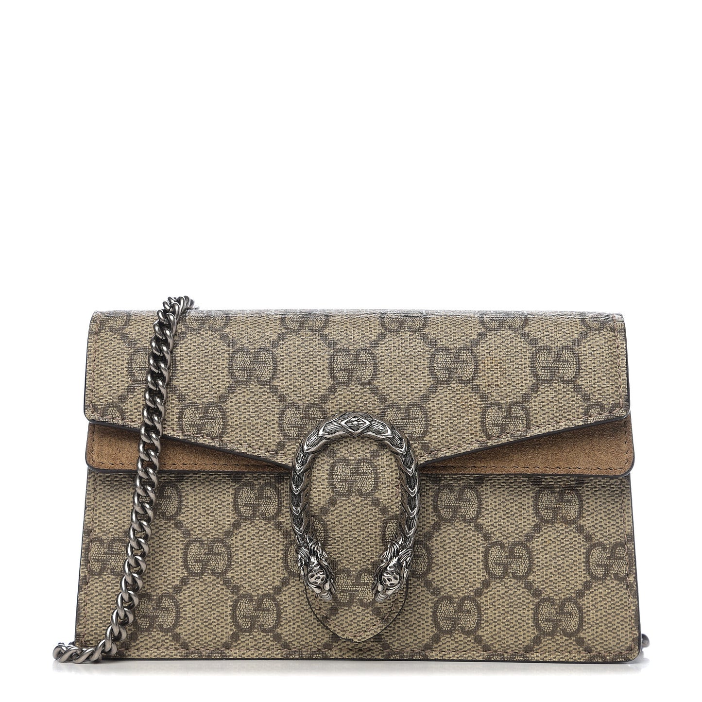 GG Supreme Monogram Super Mini Dionysus Shoulder Bag Taupe